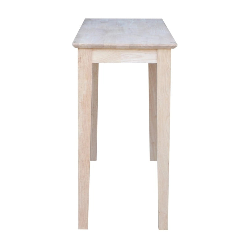 Tavolino Consolle Shaker in Parawood Massello Grezzo