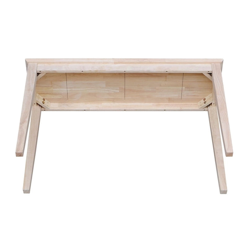 Tavolino Consolle Shaker in Parawood Massello Grezzo