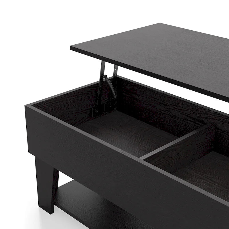 Tavolino da caffè DH BASIC Modern 39 pollici con piano sollevabile, luci LED a 16 colori e vano portaoggetti nascosto