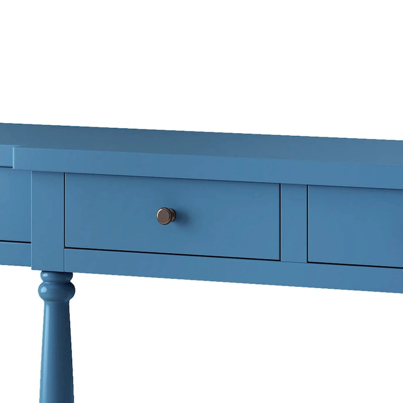 Consolle retrò per ingresso, soggiorno, camera da letto con 4 cassetti frontali e 1 ripiano