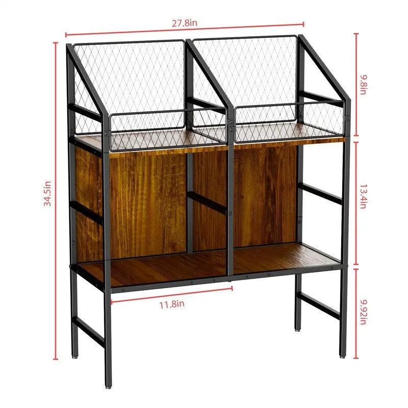 Présentoir de rangement pour disques vinyles - 10P x 27,8L x 34,5H