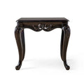 Tavolino Clarissa di Furniture of America in Legno Massello Tradizionale con Gambe Intagliate
