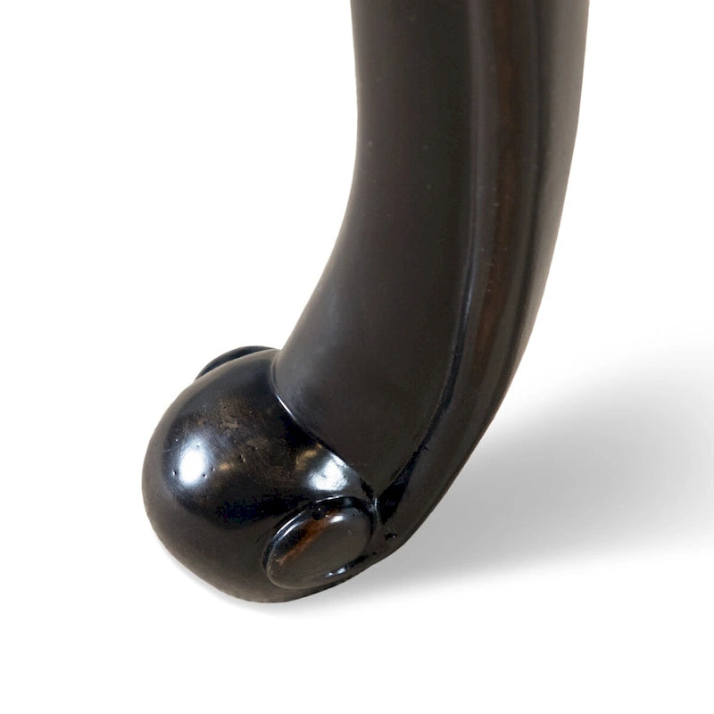 Tavolino Clarissa di Furniture of America in Legno Massello Tradizionale con Gambe Intagliate