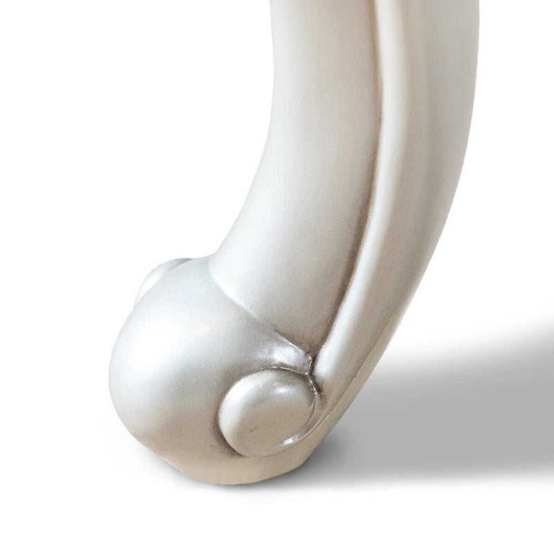 Tavolino Clarissa di Furniture of America in Legno Massello Tradizionale con Gambe Intagliate