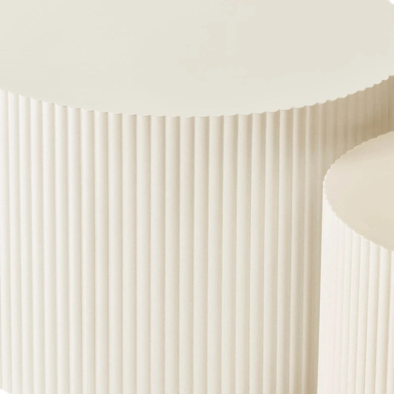 Set di tavolini da caffè sovrapponibili Wave Stripe