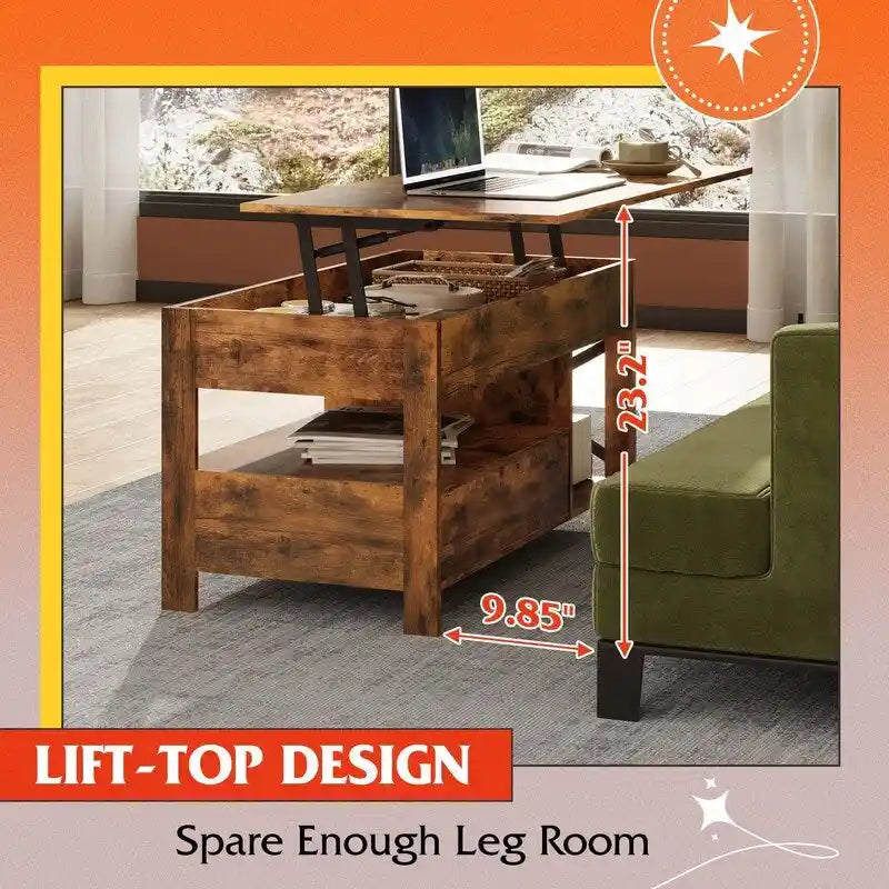 Tavolino da salotto con contenitore - 18,9P x 38,58L x 17,83A