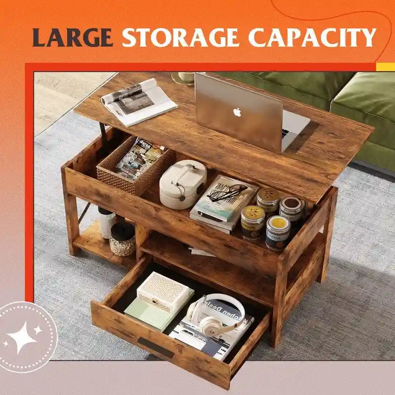 Tavolino da salotto con contenitore - 18,9P x 38,58L x 17,83A