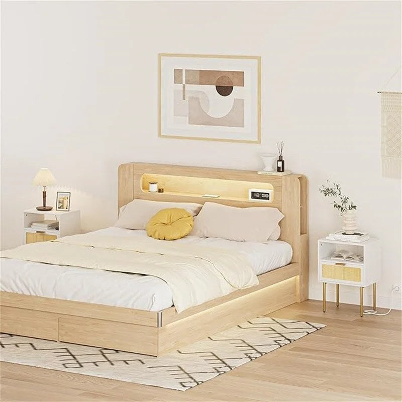 Comodino con Stazione di Ricarica - 30P x 40L x 56A