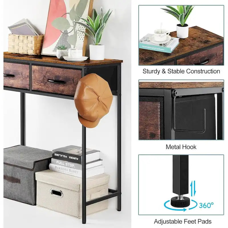 Petite console avec 2 tiroirs