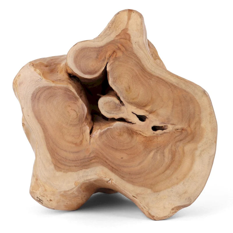 Tabouret Java en racine de teck