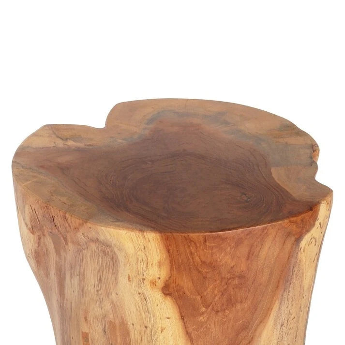 Tabouret Java en racine de teck