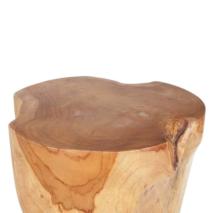 Tabouret Java en racine de teck