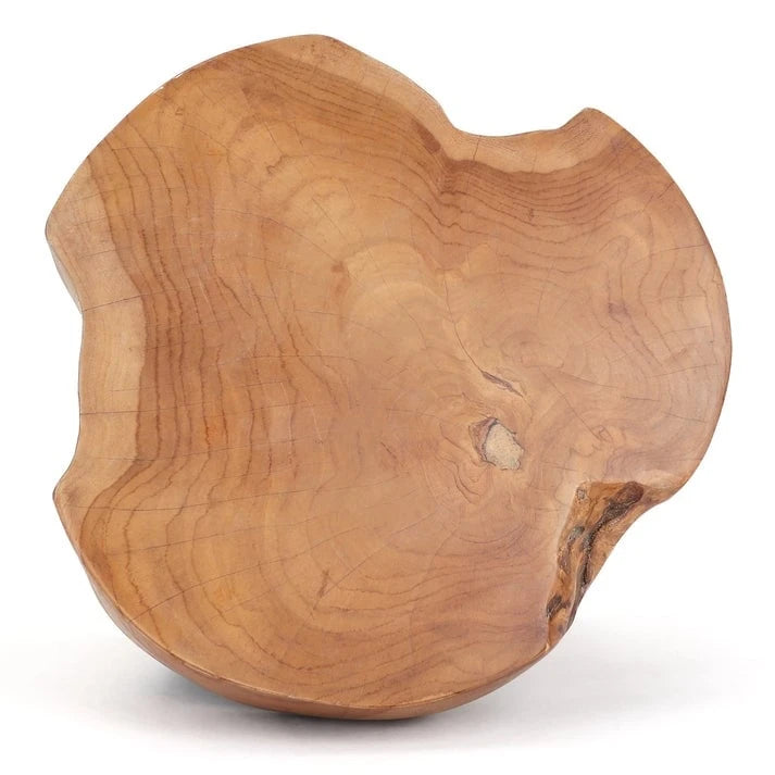 Tabouret Java en racine de teck