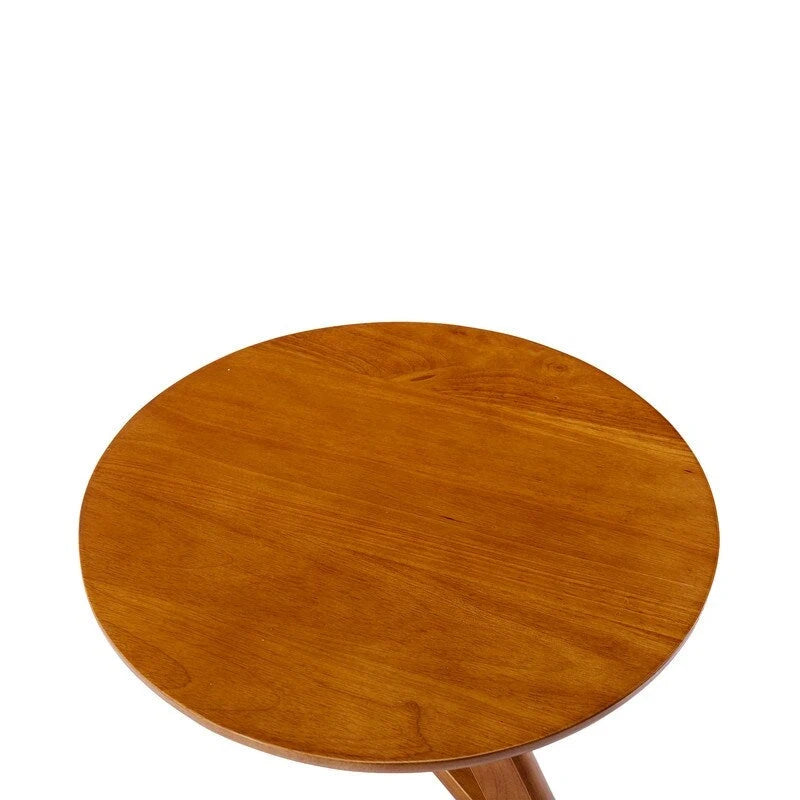 Tavolino Rotondo Versatile SEYNAR in Legno Massello o Piccolo Pezzo d'Accento Moderno