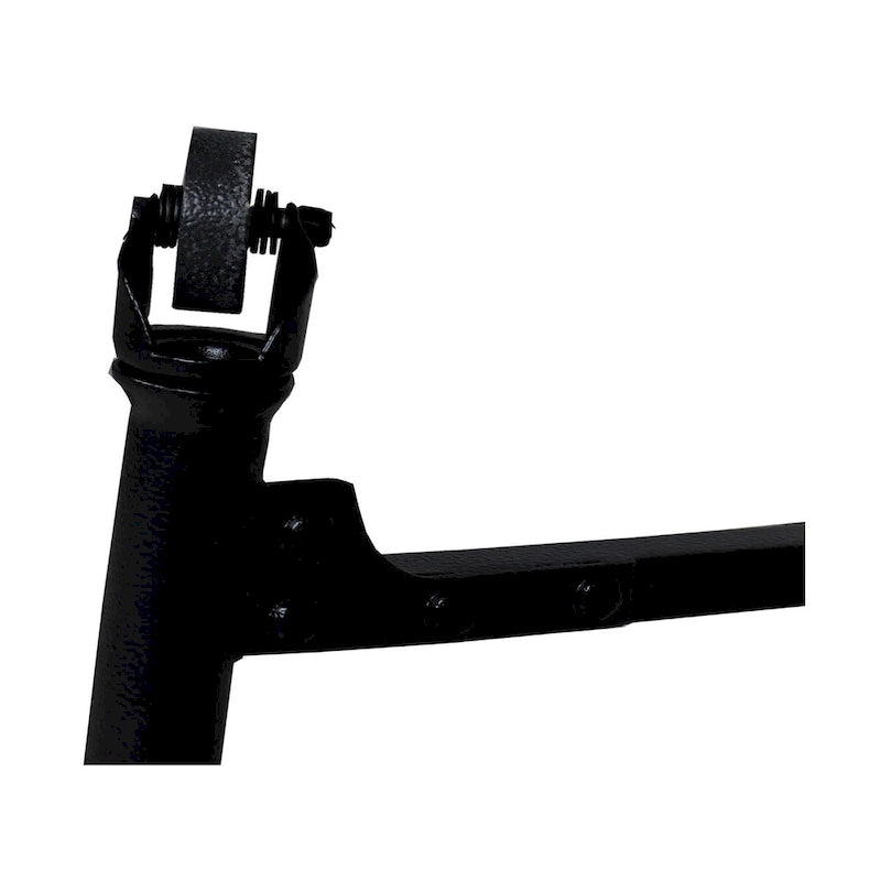 Tavolo a Cavalletto Industriale Conway da 66 Pollici con Ruote - Legno di Mango e Metallo