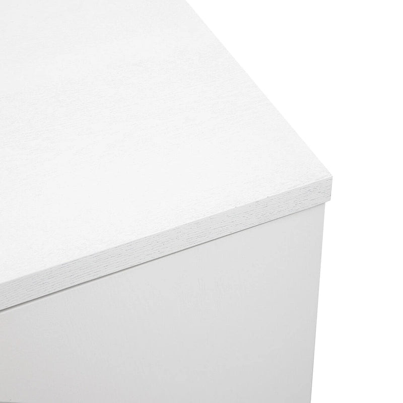Credenza Armadietto con impiallacciatura in legno massello e struttura in metallo per soggiorno, ingresso