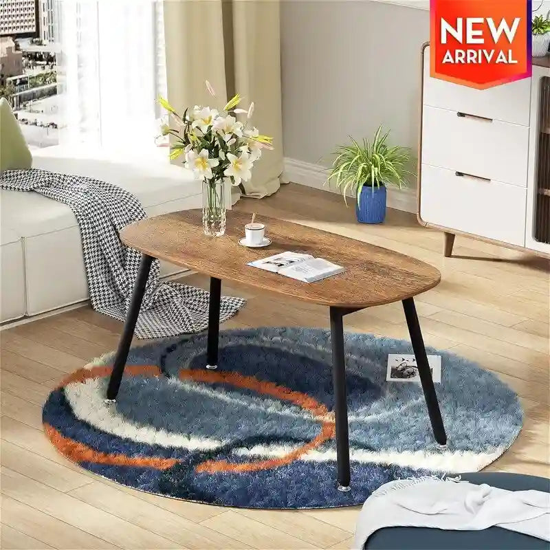 Tavolino da caffè pieghevole, stile rustico country - 31,5D x 15,7W x 17,7H