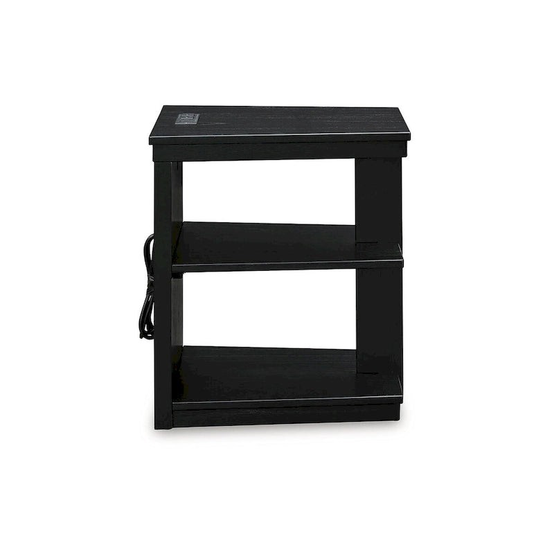 Signature Design by Ashley Winbardi Tavolino laterale nero - 16L x 21P x 24A
