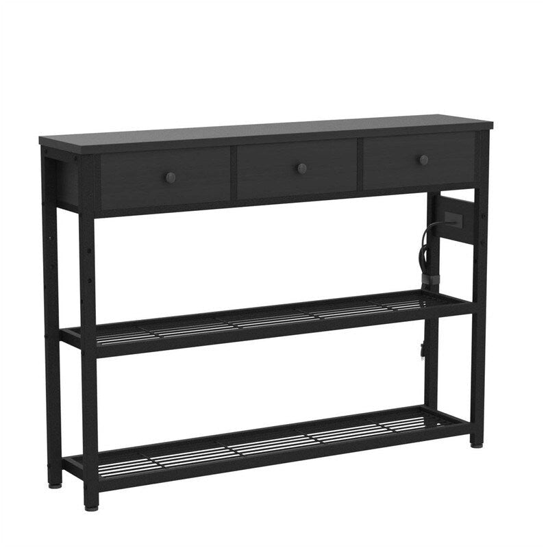 Tavolo da ingresso da 47" con prese e porte USB - 11,8P x 47,2L x 31,8A