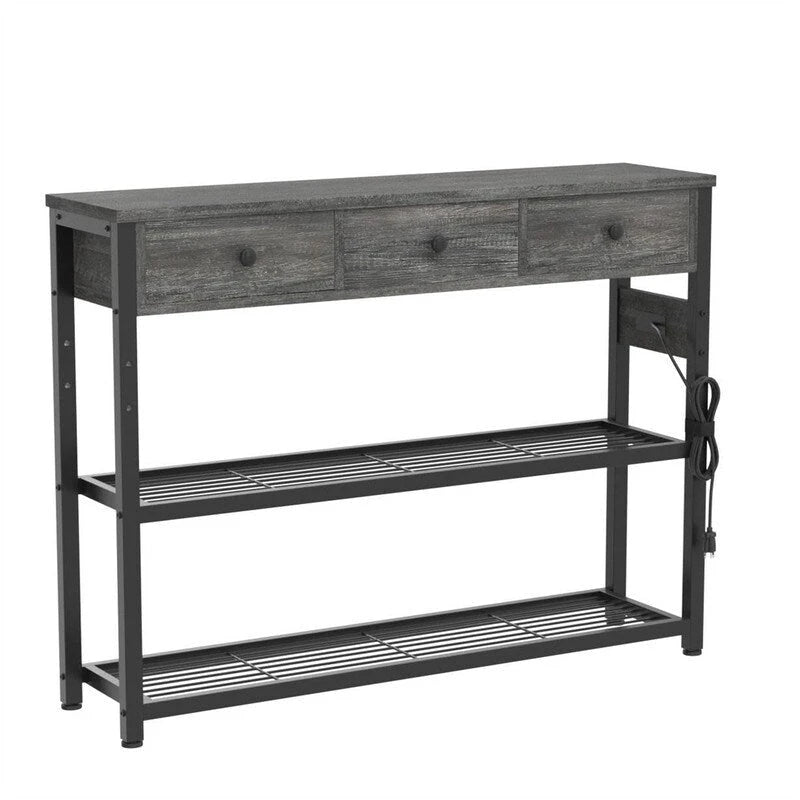 Tavolo da ingresso da 47" con prese e porte USB - 11,8P x 47,2L x 31,8A