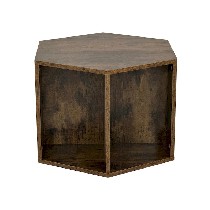 Table basse hexagonale, table d'appoint, table de chevet