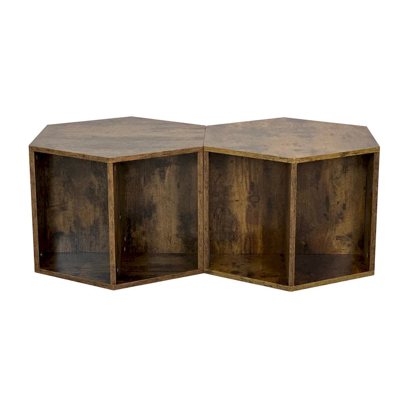 Table basse hexagonale, table d'appoint, table de chevet