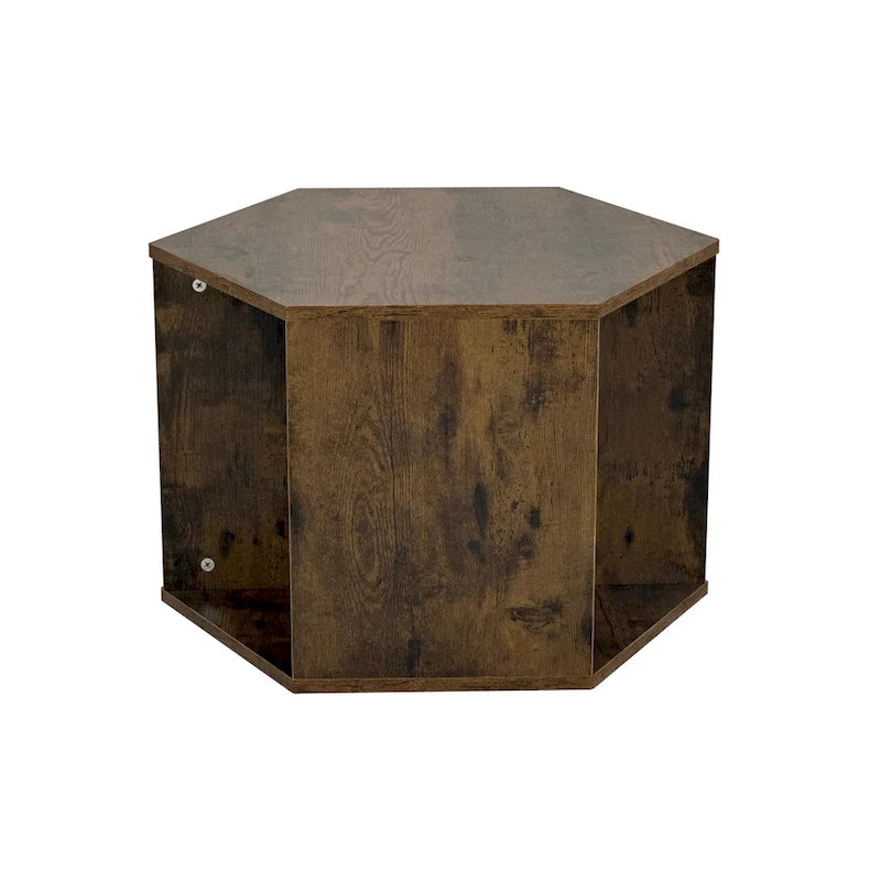Table basse hexagonale, table d'appoint, table de chevet