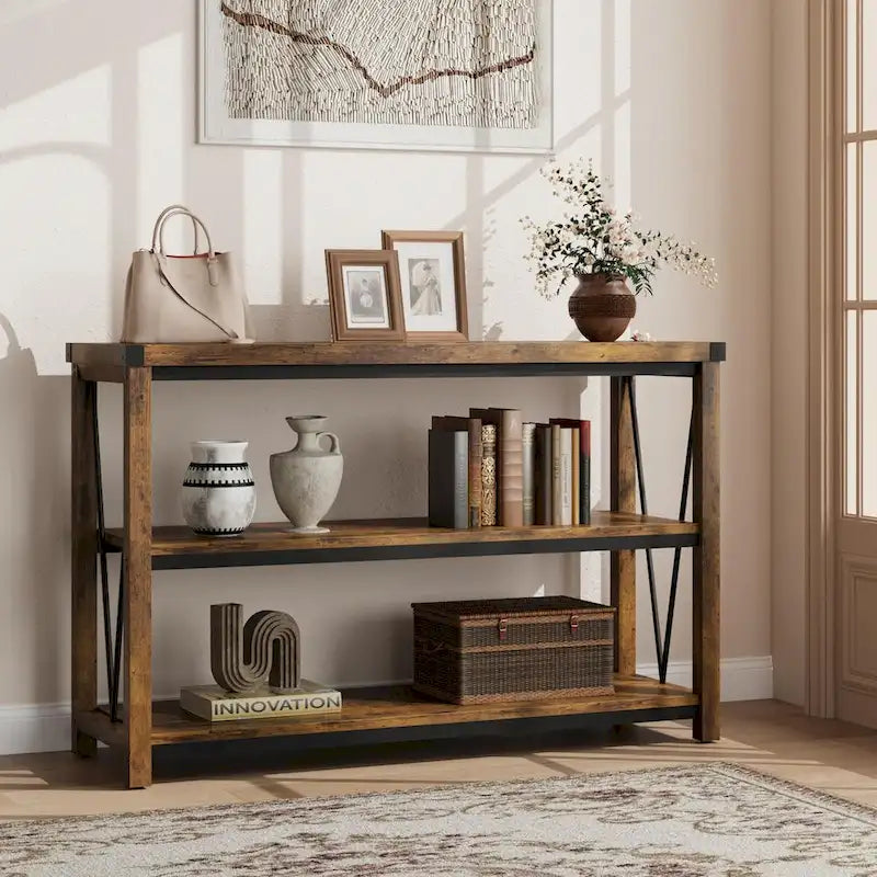 Tavolo da ingresso stile rustico