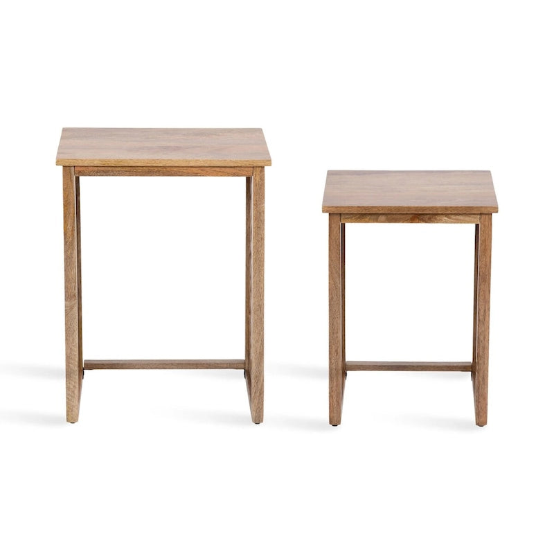 Tavolini salvaspazio Karni in legno di Kate and Laurel - Set da 2