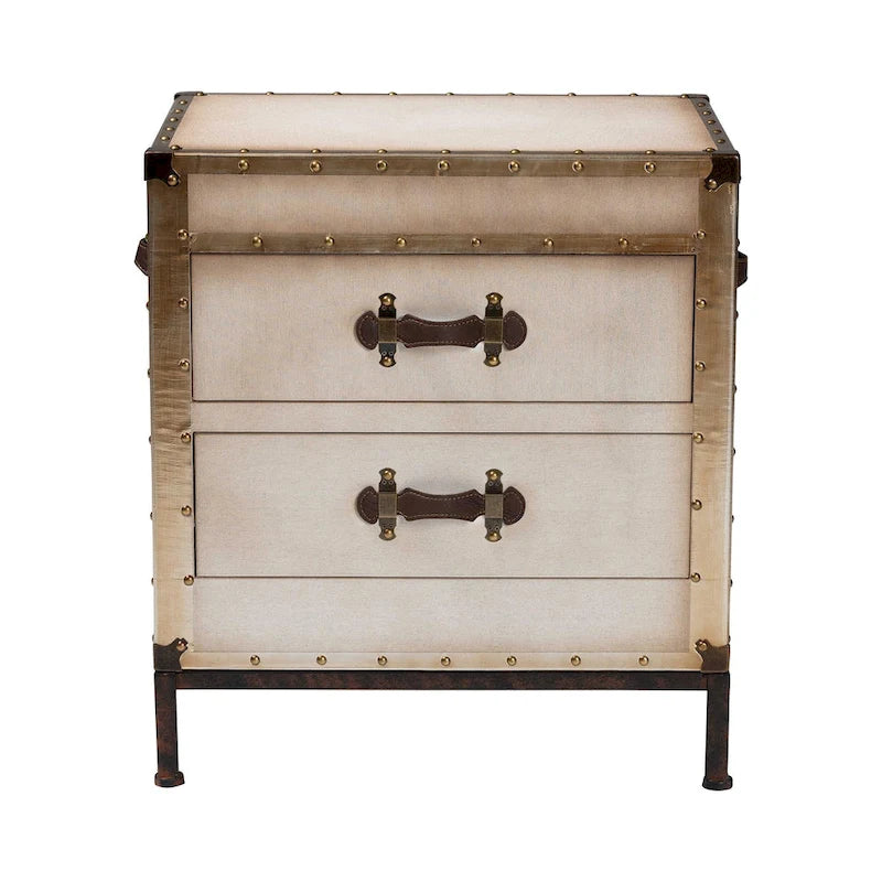 Baule Tavolino in Tela Laura Vintage