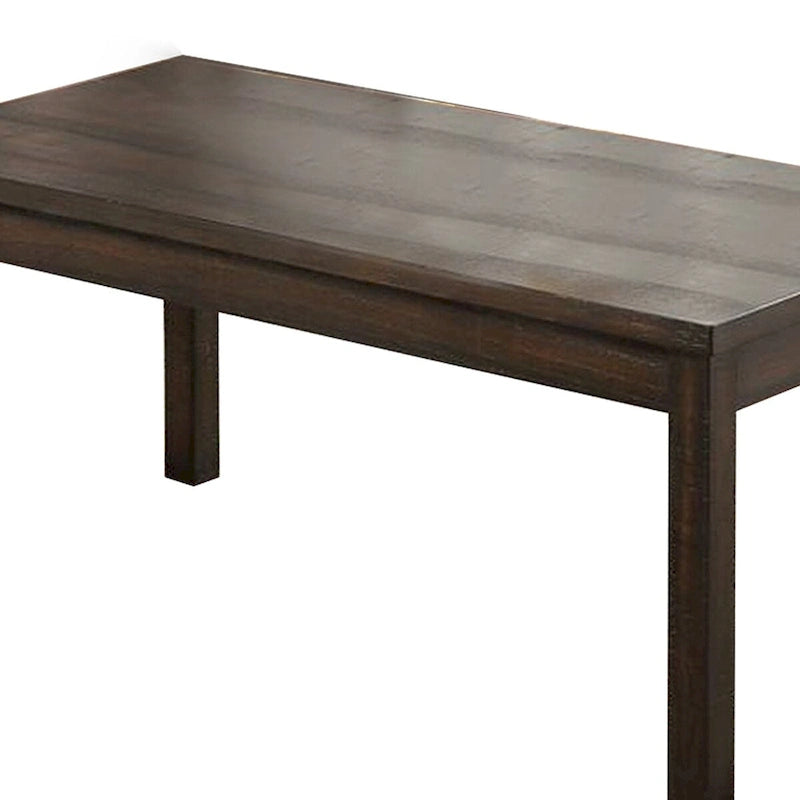 Ensemble de 3 tables basses et tables d'appoint, plateaux en bois, finition marron foncé