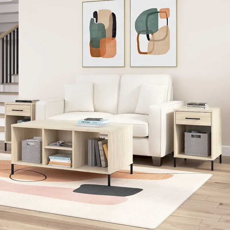 Table basse de salon avec étagères Bush Furniture Essence