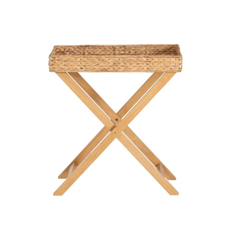 Table de service pliable Christiansen Natural Hyacinth avec plateau amovible