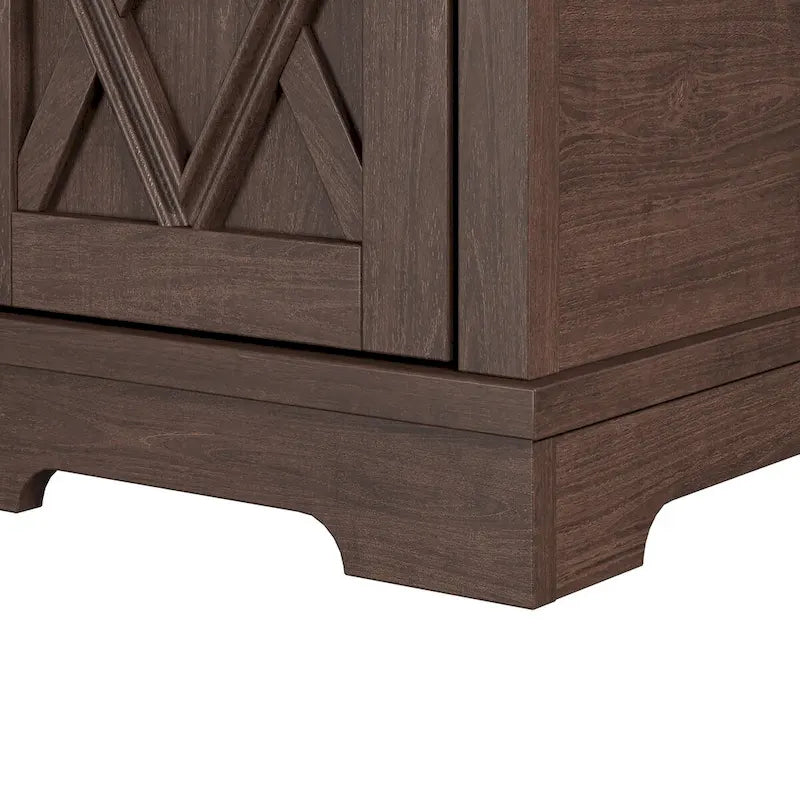 Tavolino/Comodino con ricarica classica con porte USB e vano portaoggetti - 58,4 cm di altezza