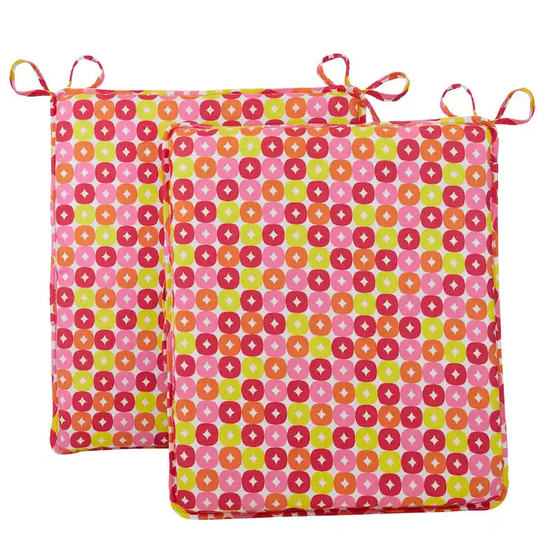 Set di cuscini reversibili in ciniglia per sedia a dondolo
