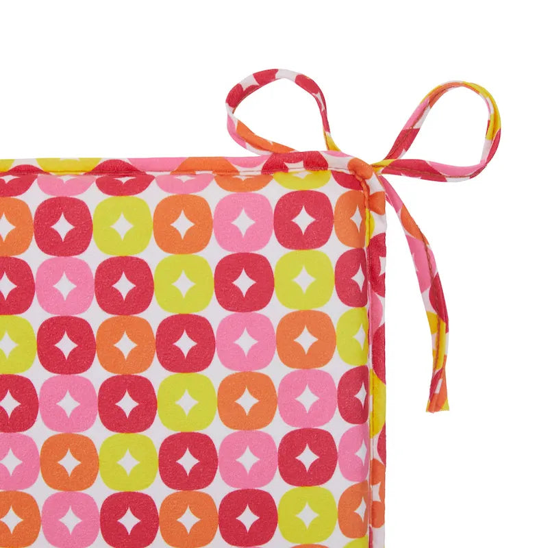 Set di cuscini reversibili in ciniglia per sedia a dondolo