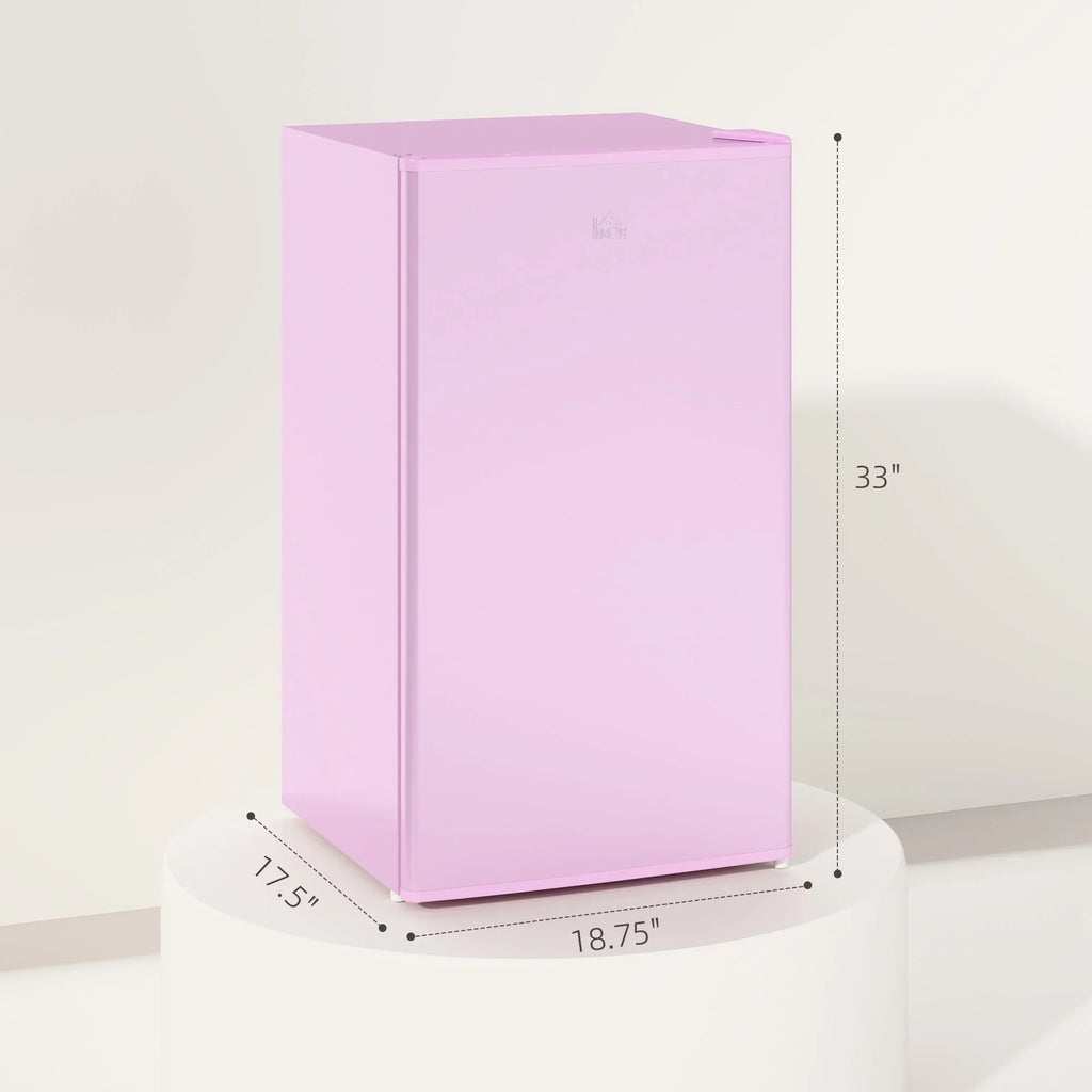 Mini Frigorifero da 90 litri con Congelatore, Frigorifero Compatto a Porta Singola con Termostato Regolabile per Camera da Letto