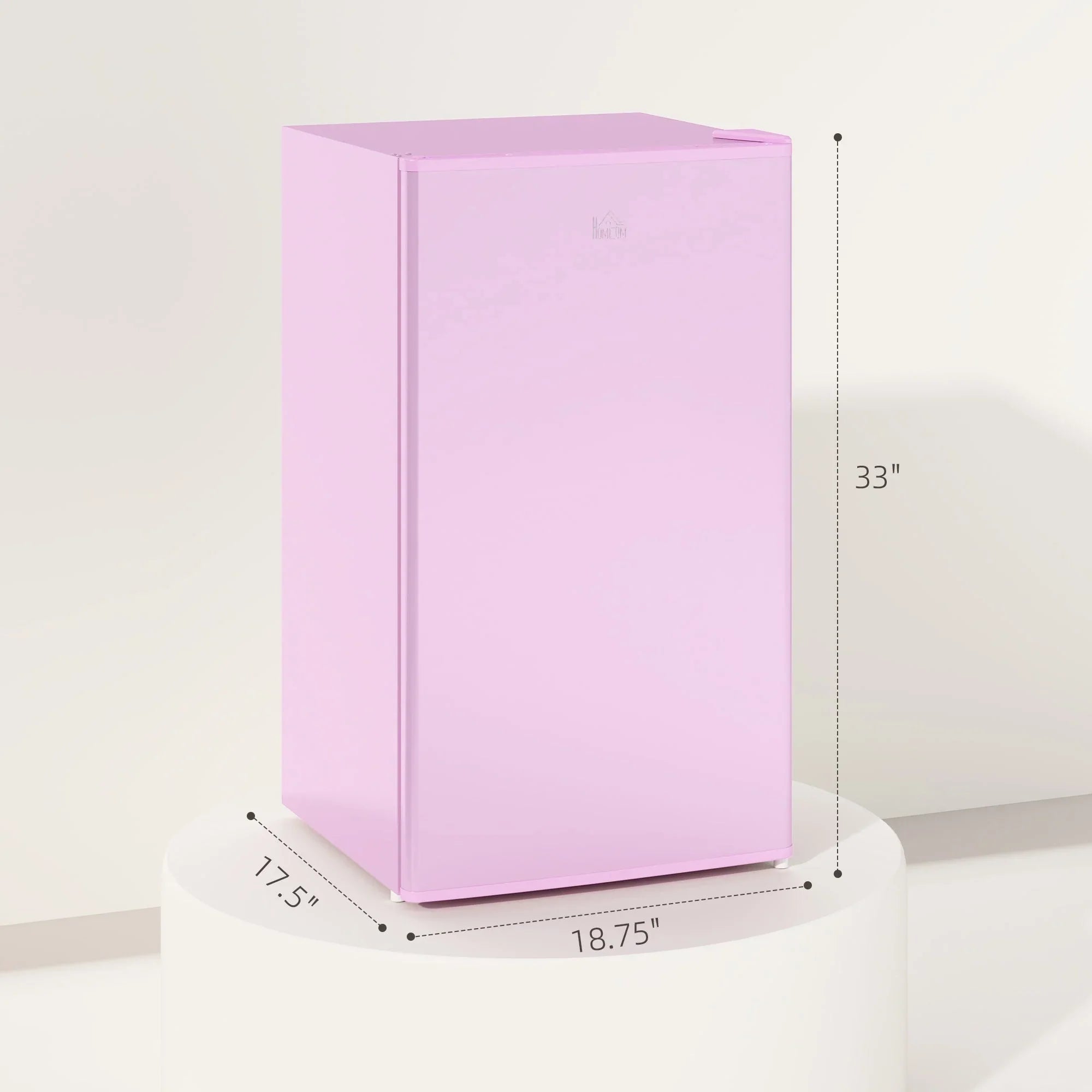 Mini Frigorifero da 90 litri con Congelatore, Frigorifero Compatto a Porta Singola con Termostato Regolabile per Camera da Letto