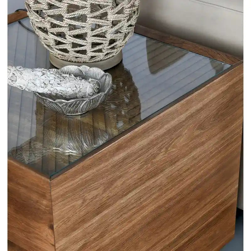 Table d'appoint en bois brun Classic Home Santa Barbara 26