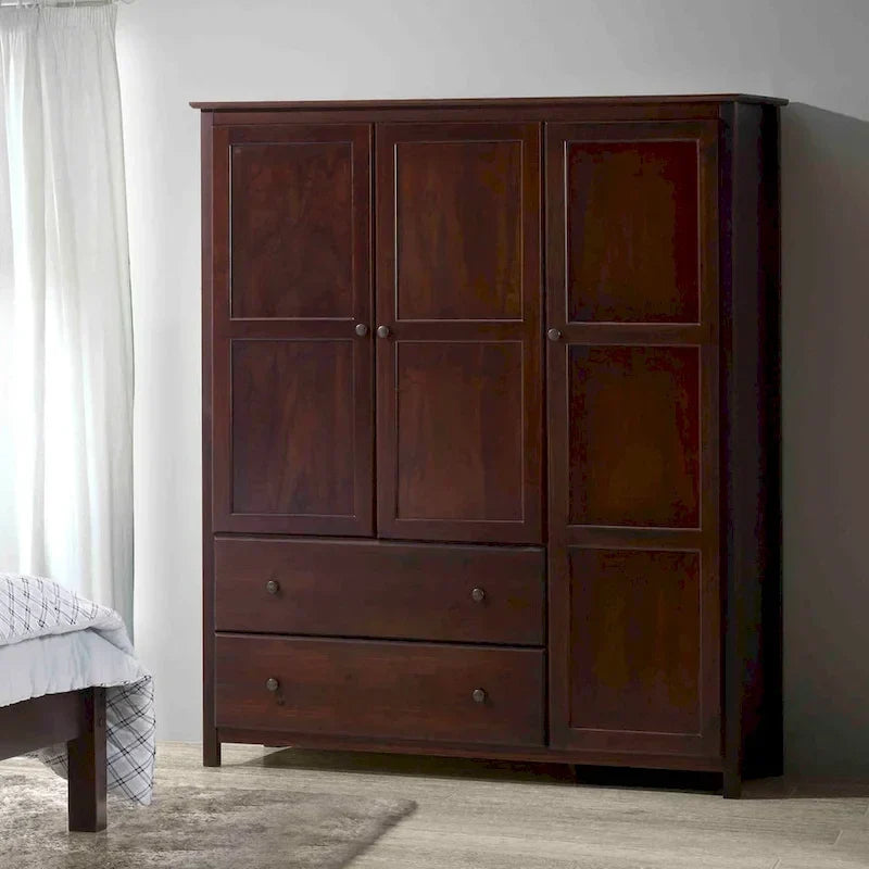 Armadio Grain Wood Furniture Shaker Wood a 3 ante - 60x72x22