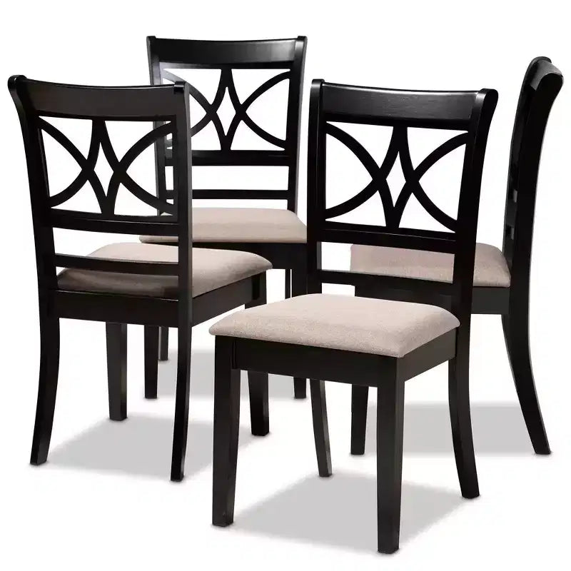 Set di 4 sedie da pranzo Clarke - Baxton Studio