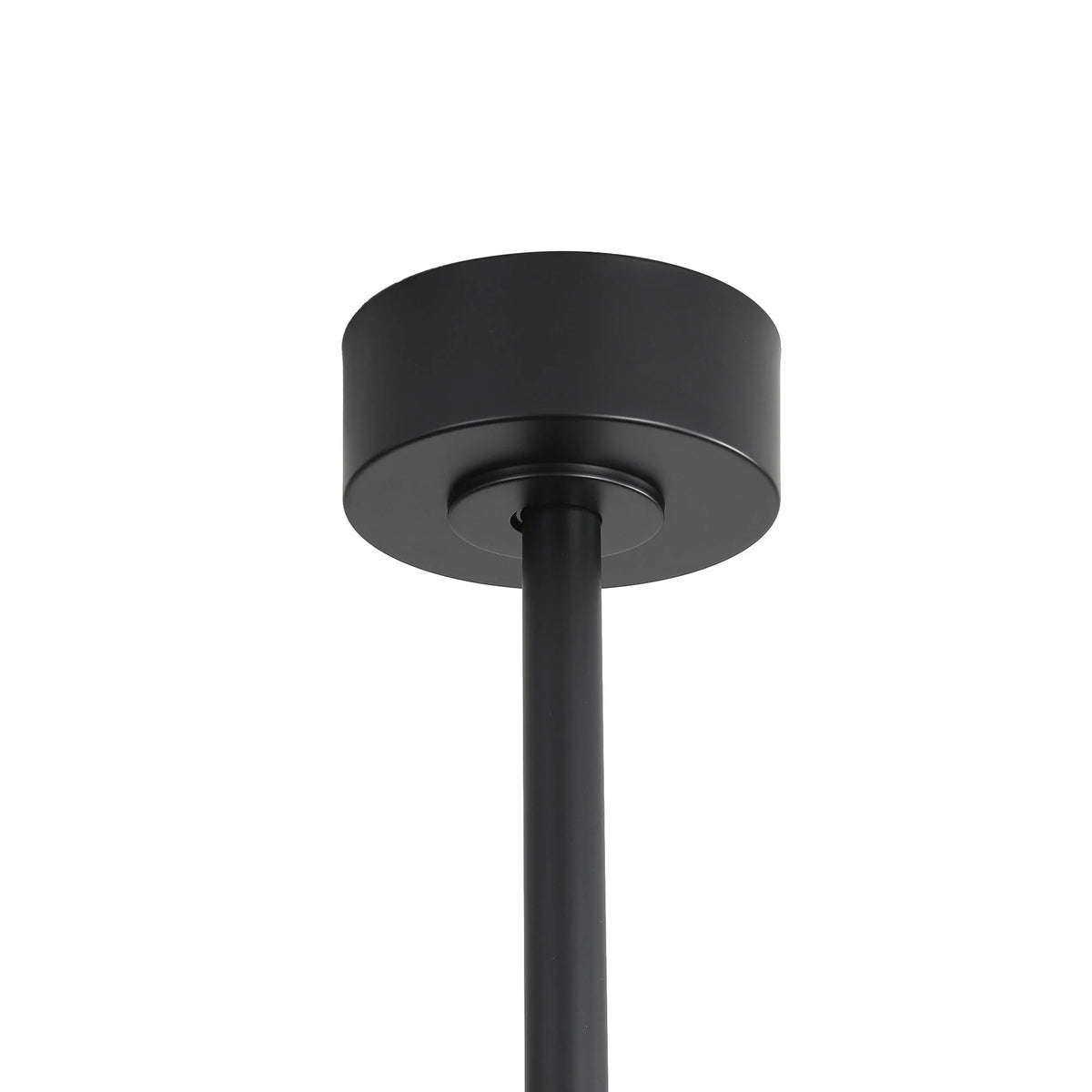 Ventilatore da soffitto nero da 65 pollici a 8 pale con luce LED e telecomando