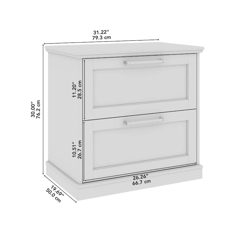 Classificatore laterale a 2 cassetti Westbrook di Bush Furniture