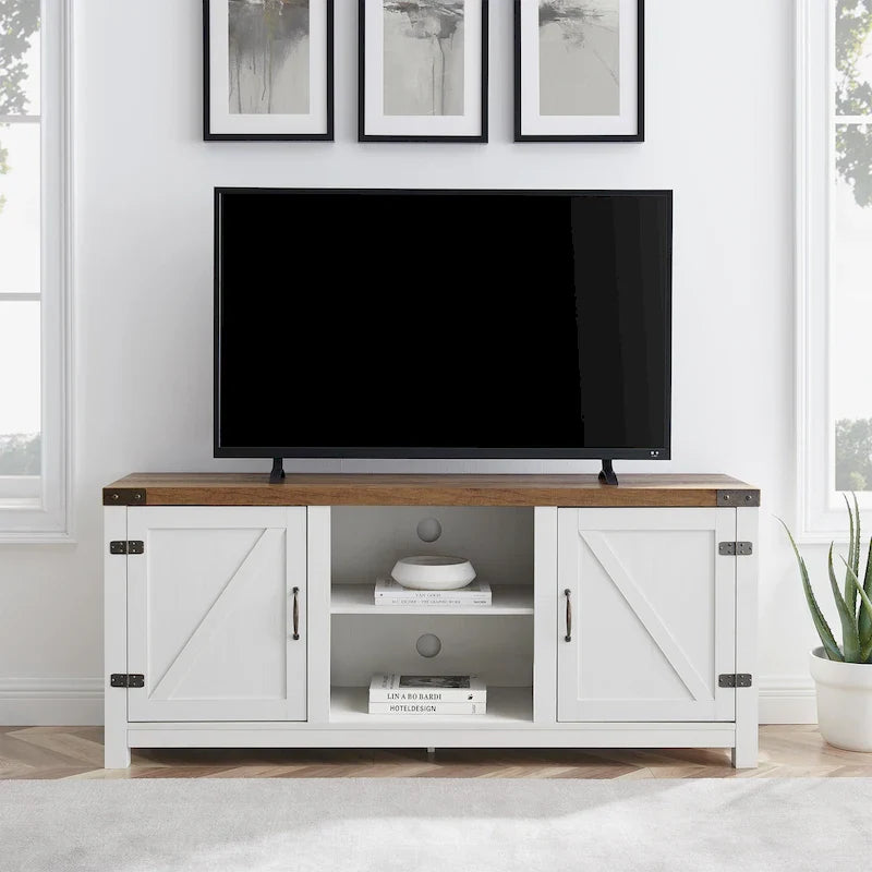 Mobile TV Middlebrook Firebranch da 58 pollici con ante scorrevoli in stile fienile
