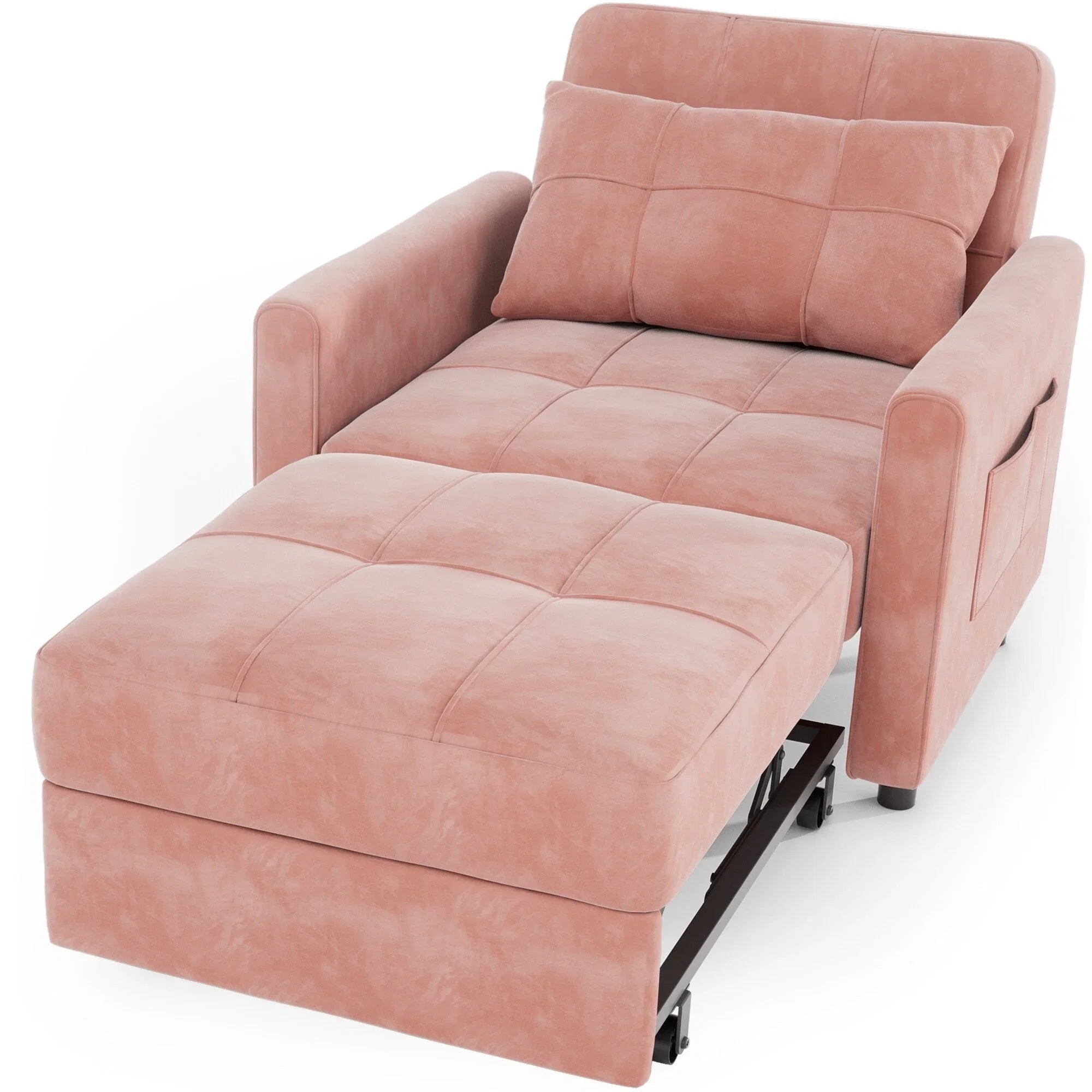 Canapé-lit convertible 3-en-1, Canapé-chaise dépliable, Lit pliant convertible pour salon