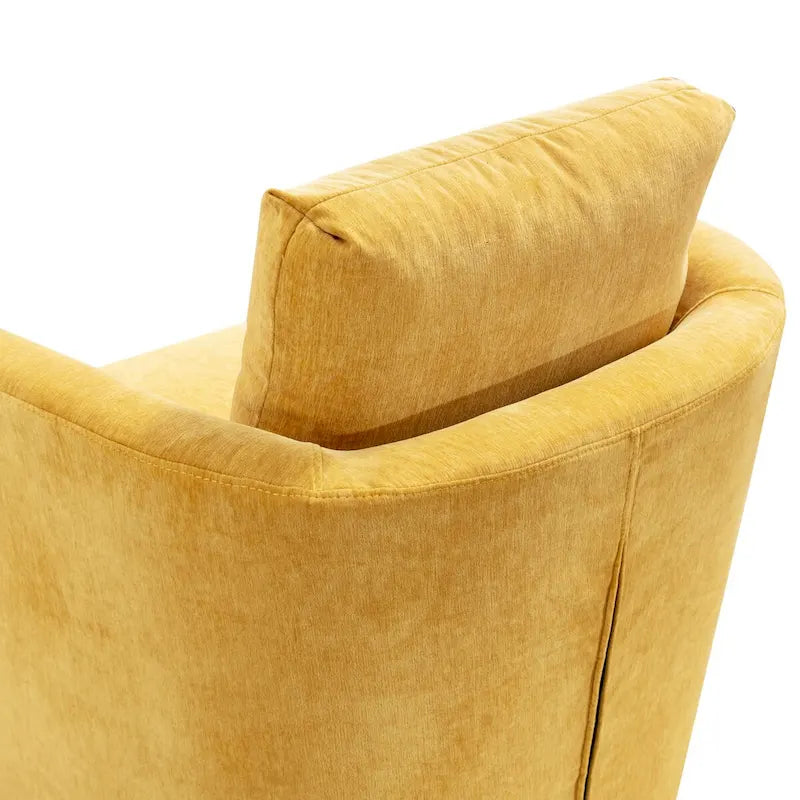 Set di poltrone a botte girevoli moderne imbottite in ciniglia, poltrona girevole moderna per soggiorno