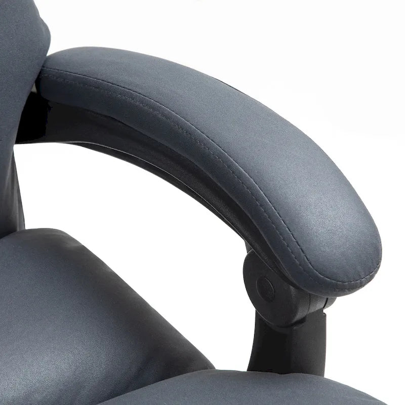 Sedia da ufficio Vinsetto massaggiante reclinabile e riscaldata in microfibra con vibrazione