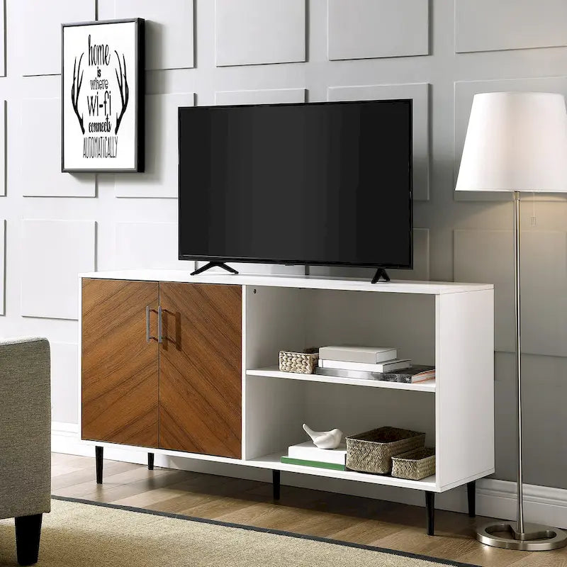 Mobile TV Middlebrook Cassandra da 58 pollici con motivo bookmatch