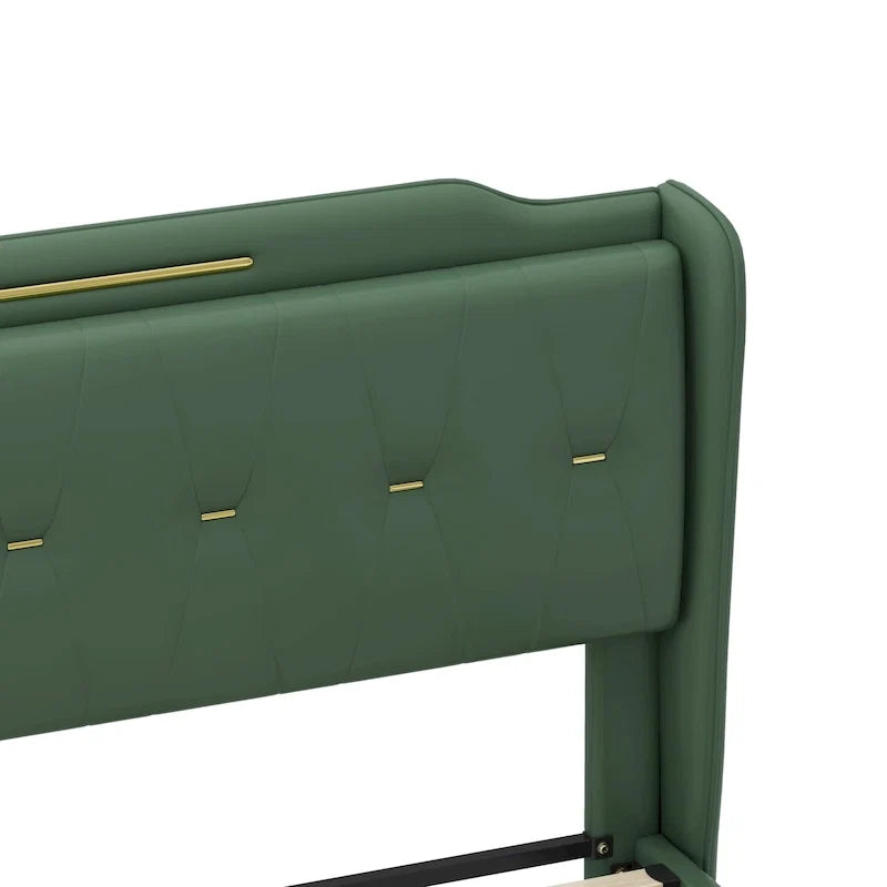 Letto Moderno Imbottito in Ecopelle