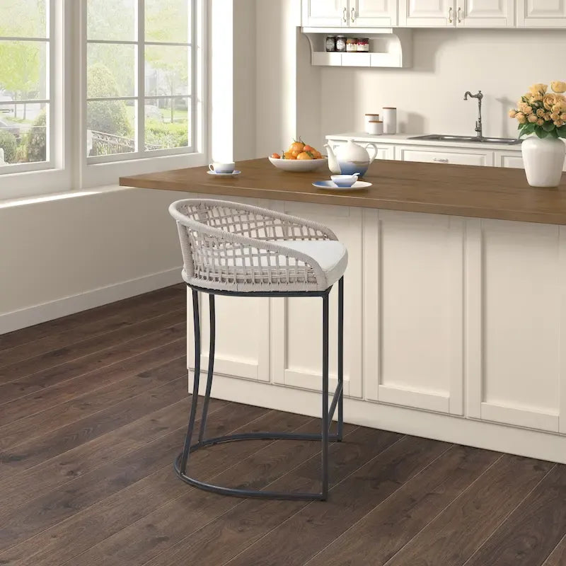 Sgabello da bancone Madison Park Carmel Intrecciato 25